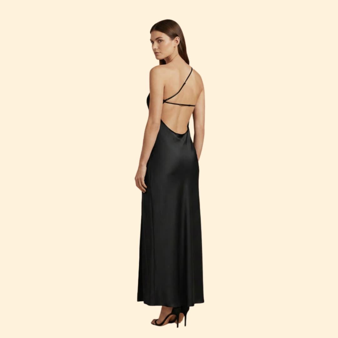 Women's Satin Slip Dress Side Slit