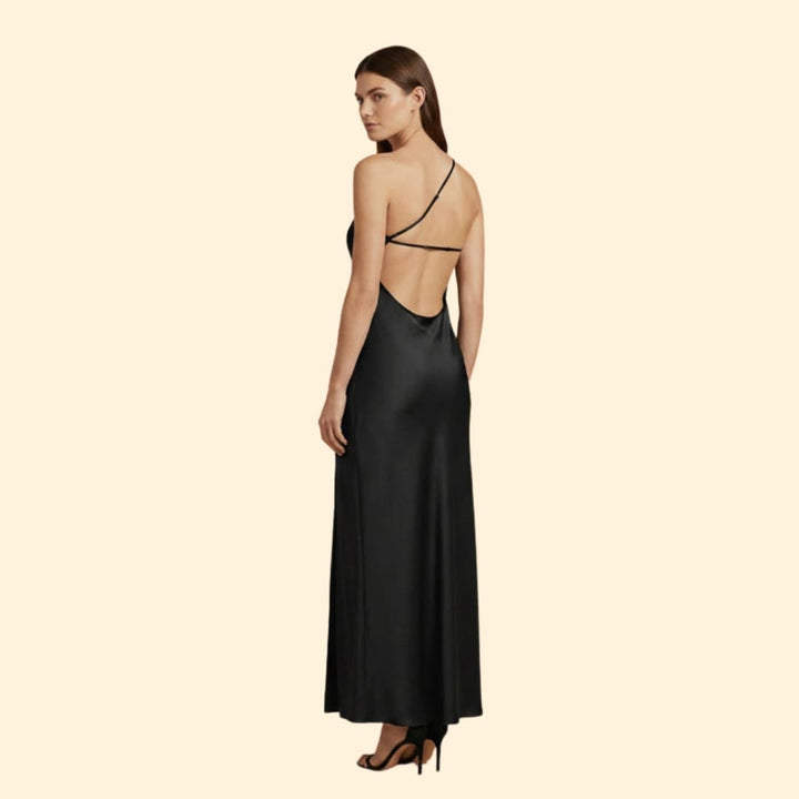 Women's Satin Slip Dress Side Slit