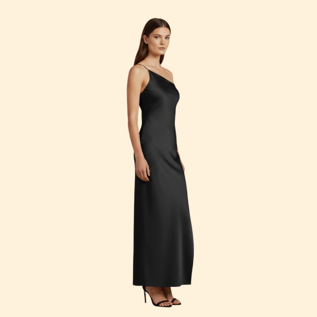Women's Satin Slip Dress Side Slit