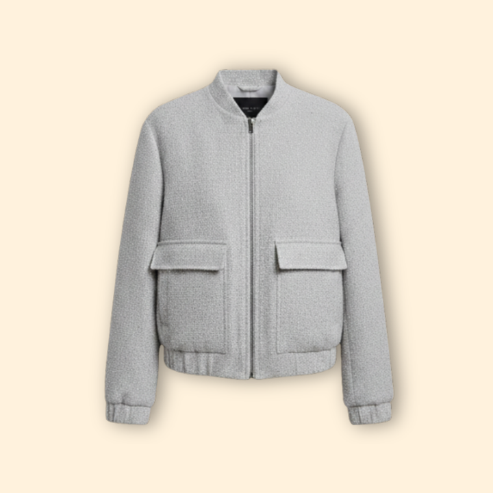 Women’s Bomber Jacket with Front Pockets