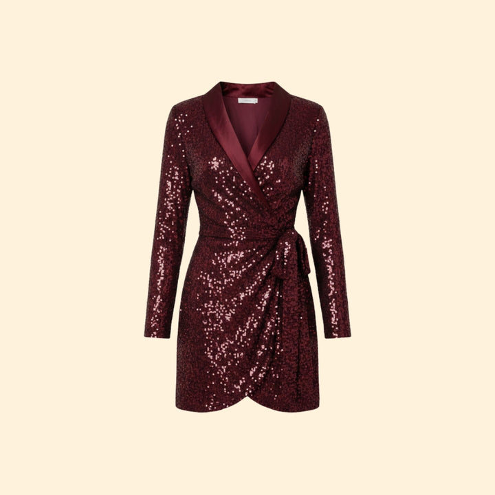 Women’s Sequin Dress with Wrap Style