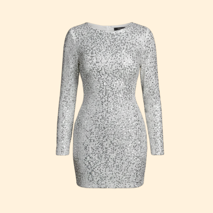Women's Sequin Open Back Dress