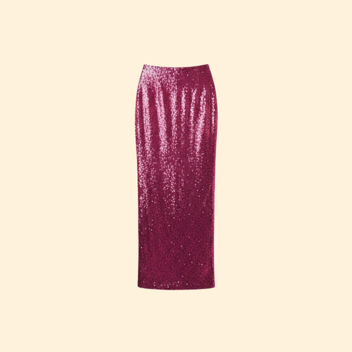 Women’s Sequin Skirt with High-Waist Fit