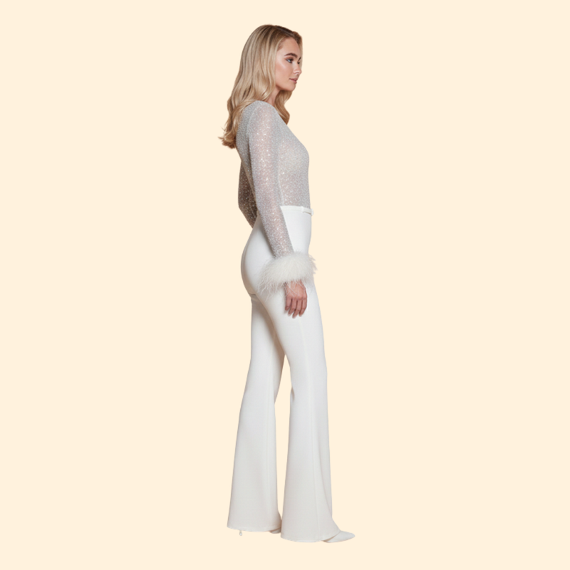 Women’s Chic Jumpsuit with Flared Pants