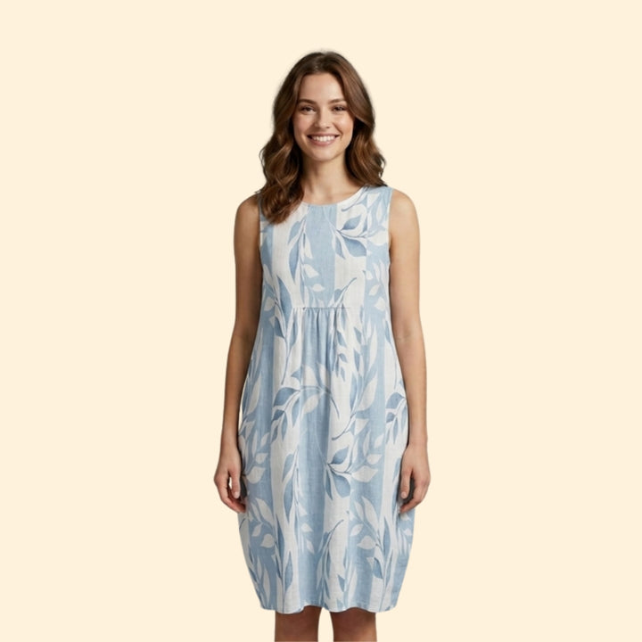 Women’s Shift Dress with Round Neckline