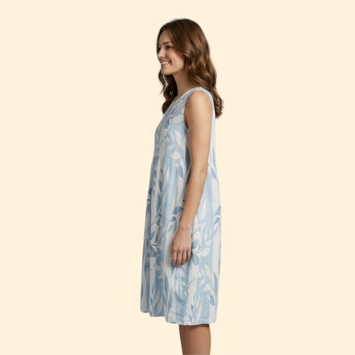 Women’s Shift Dress with Round Neckline