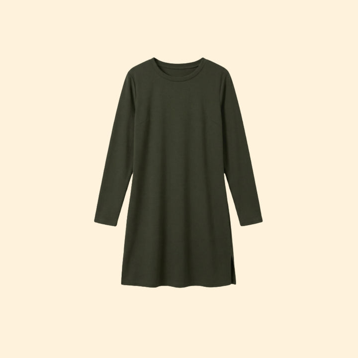 Women’s Shift Dress with Side Slit Detail