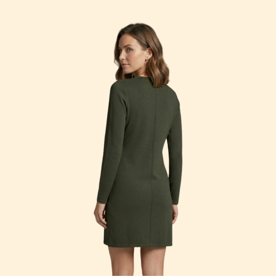 Women’s Shift Dress with Side Slit Detail