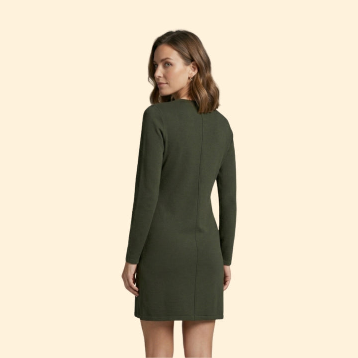 Women’s Shift Dress with Side Slit Detail
