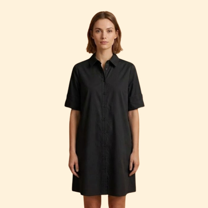 Women’s Shirt Dress with Button-Down Front