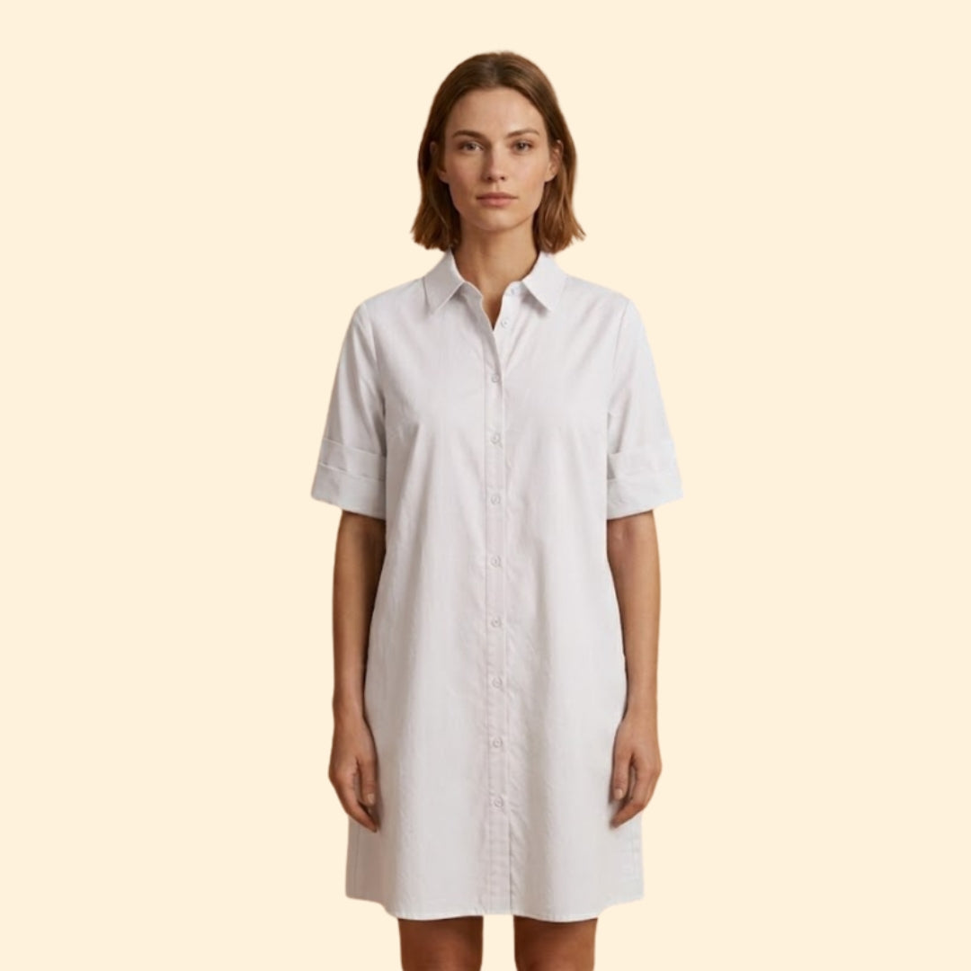 Women’s Shirt Dress with Button-Down Front