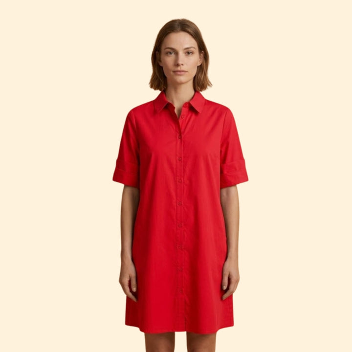 Women’s Shirt Dress with Button-Down Front