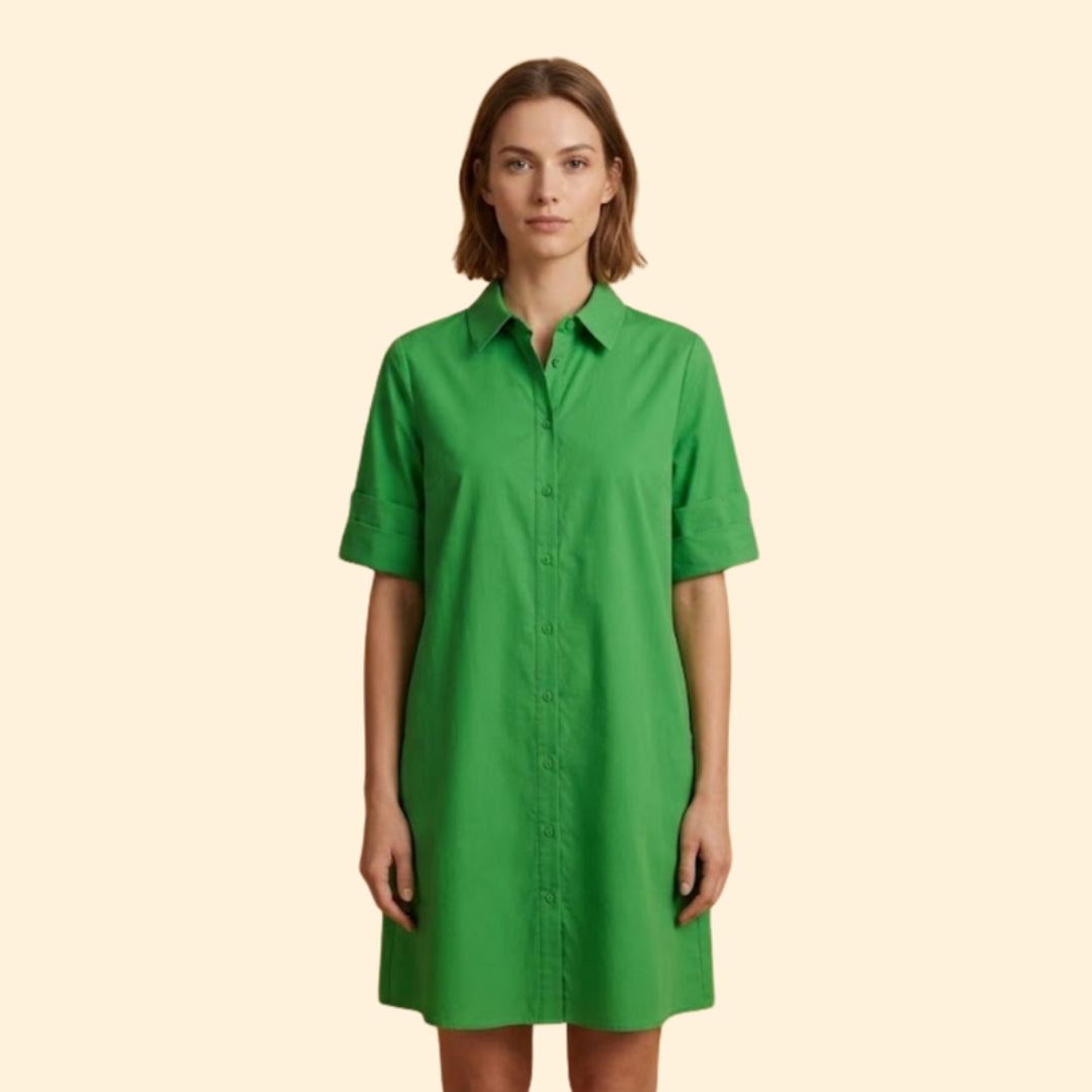Women’s Shirt Dress with Button-Down Front