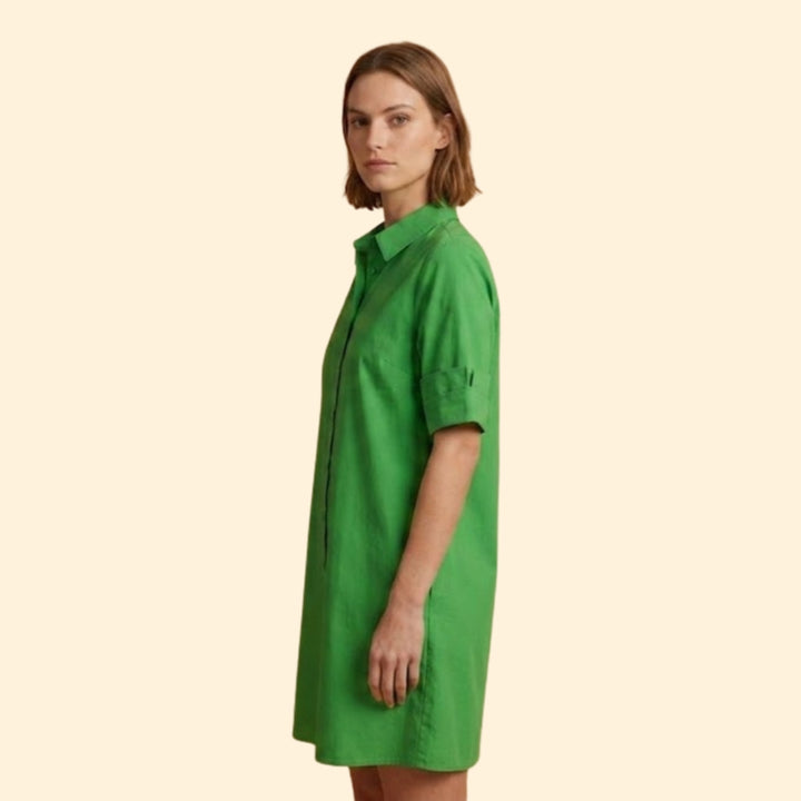 Women’s Shirt Dress with Button-Down Front