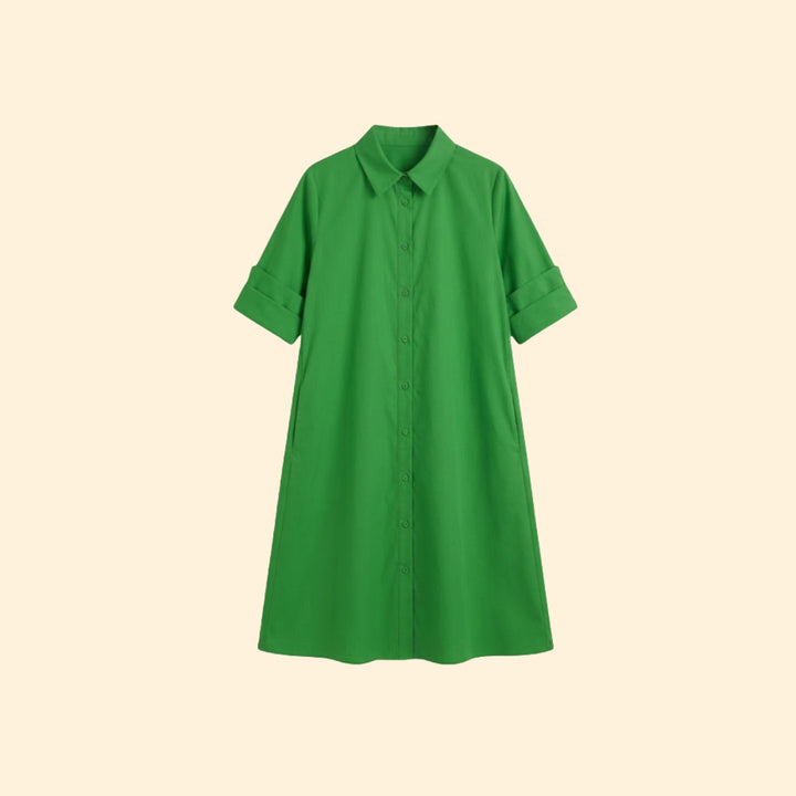 Women’s Shirt Dress with Button-Down Front