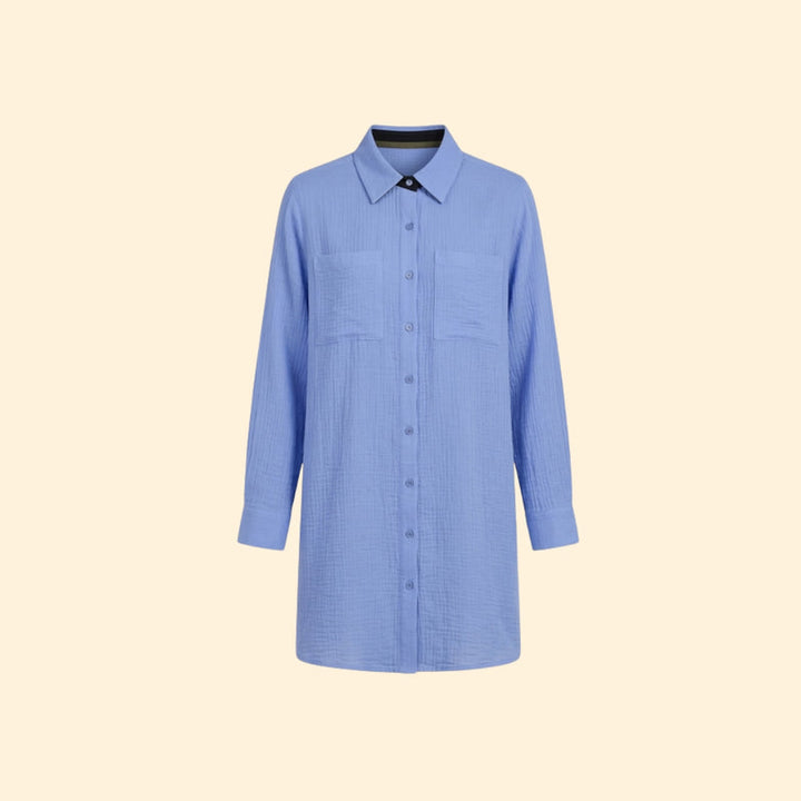 Women’s Shirt Dress with Collared Neck