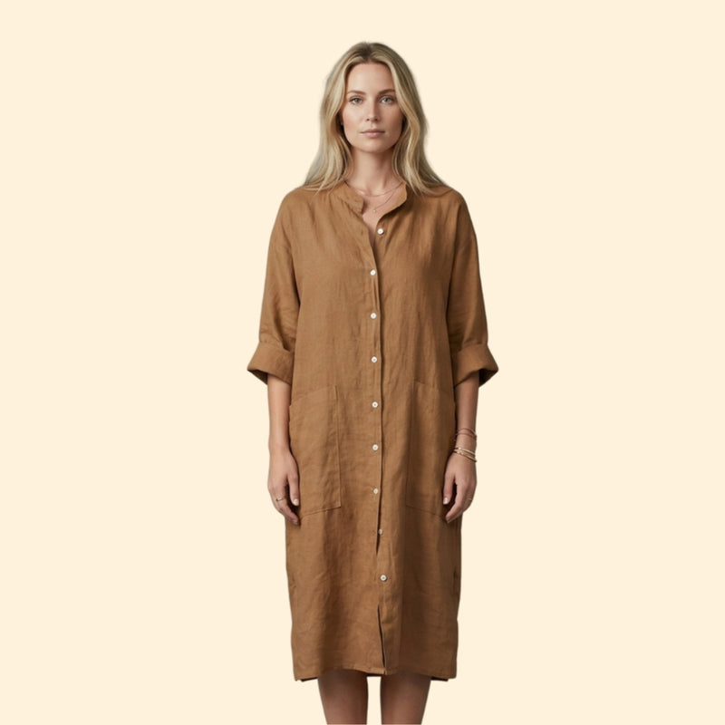 Women’s Shirt Dress with Front Buttons
