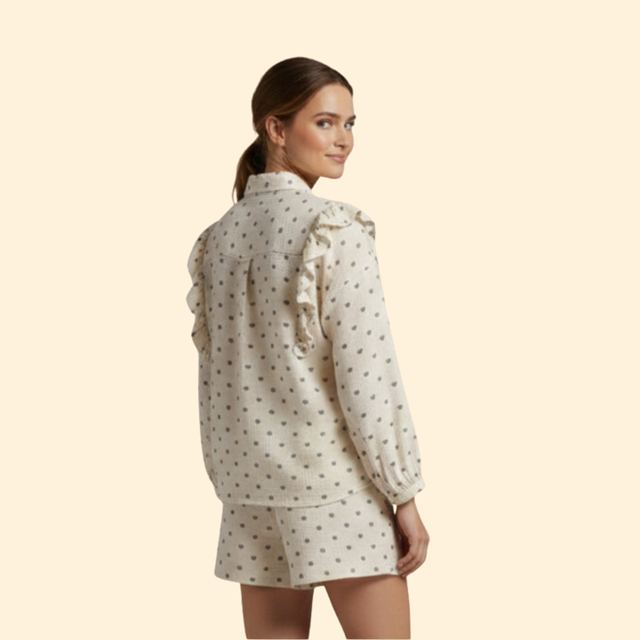 Women’s Shirt Dress with Ruffle Details