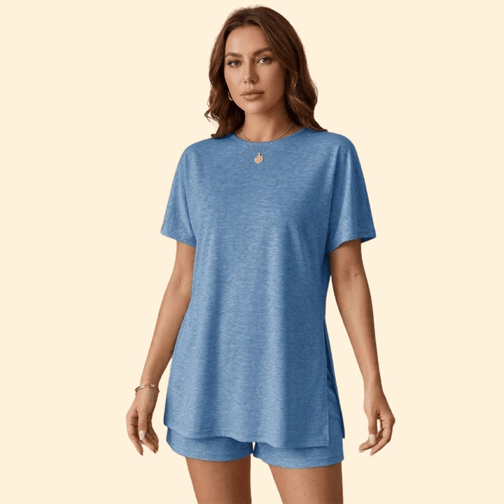 Women’s Short-Sleeve T-Shirt with Matching Shorts