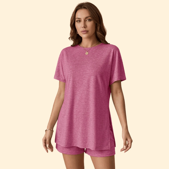 Women’s Short-Sleeve T-Shirt with Matching Shorts