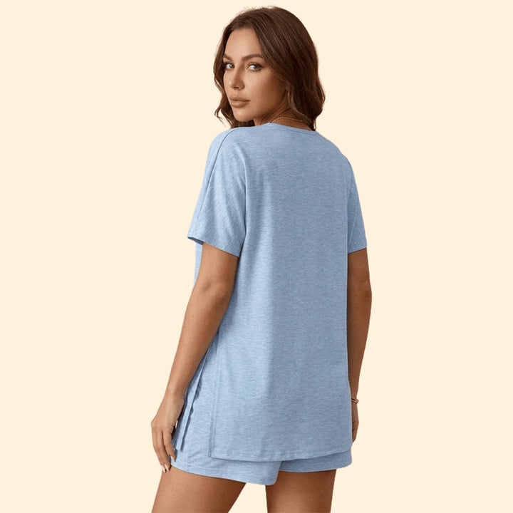 Women’s Short-Sleeve T-Shirt with Matching Shorts