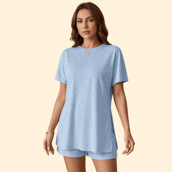 Women’s Short-Sleeve T-Shirt with Matching Shorts
