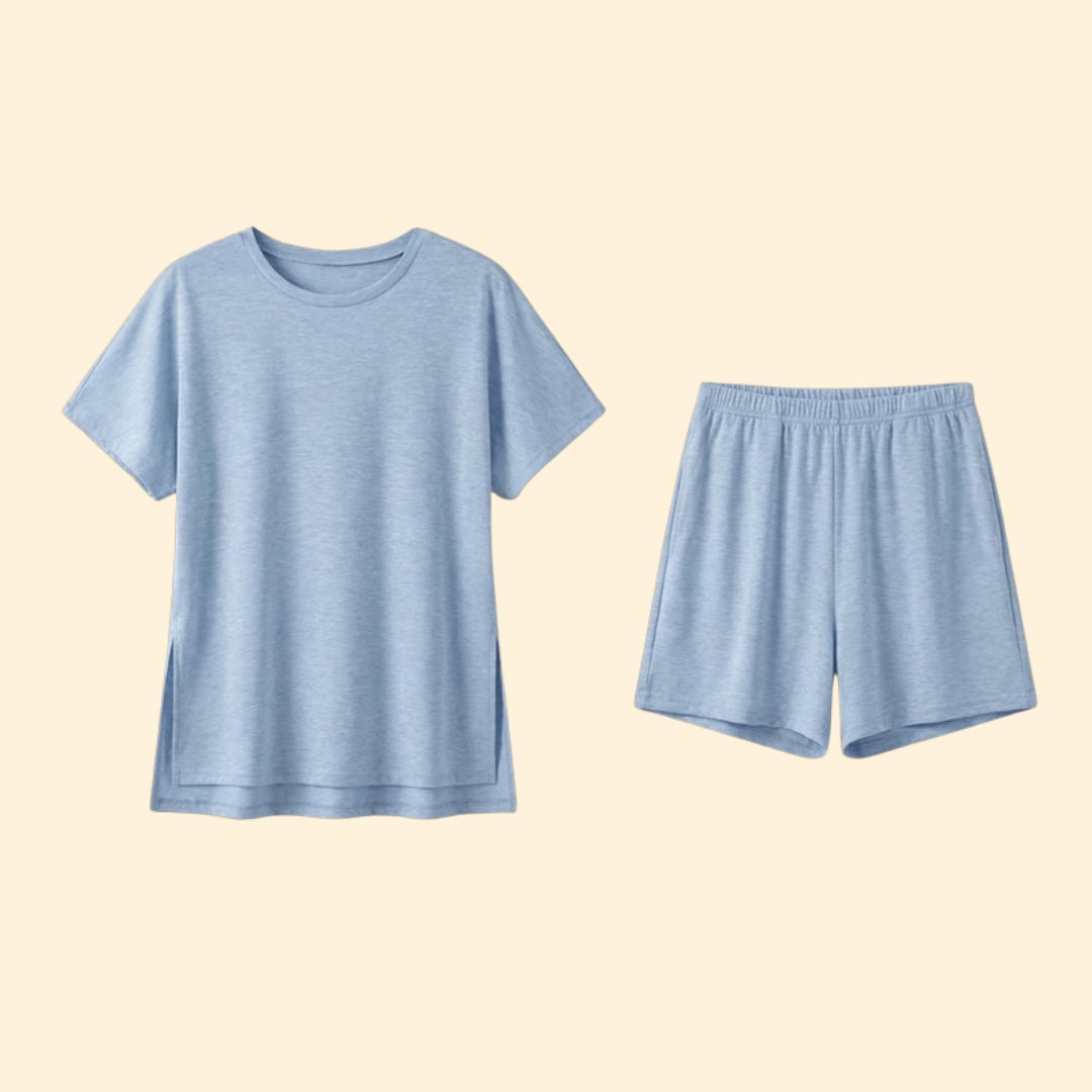 Women’s Short-Sleeve T-Shirt with Matching Shorts