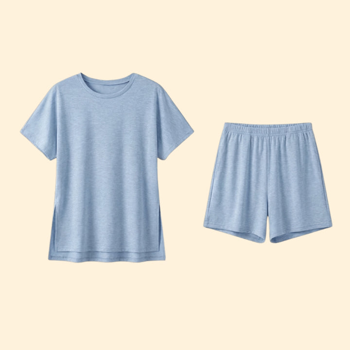 Women’s Short-Sleeve T-Shirt with Matching Shorts