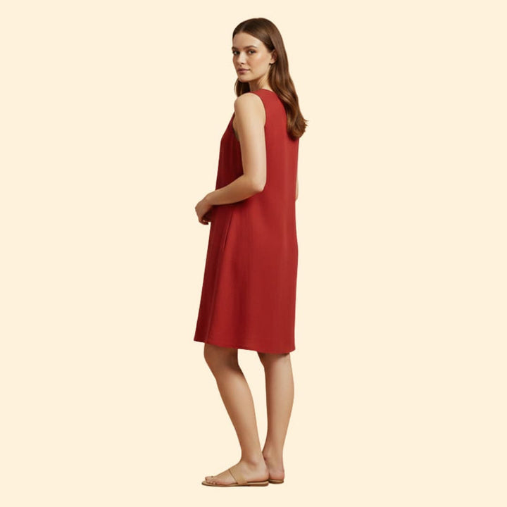 Women’s Short Dress with Flared Hem