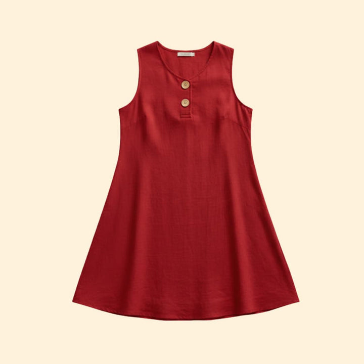 Women’s Short Dress with Flared Hem