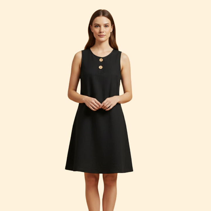Women’s Short Dress with Flared Hem