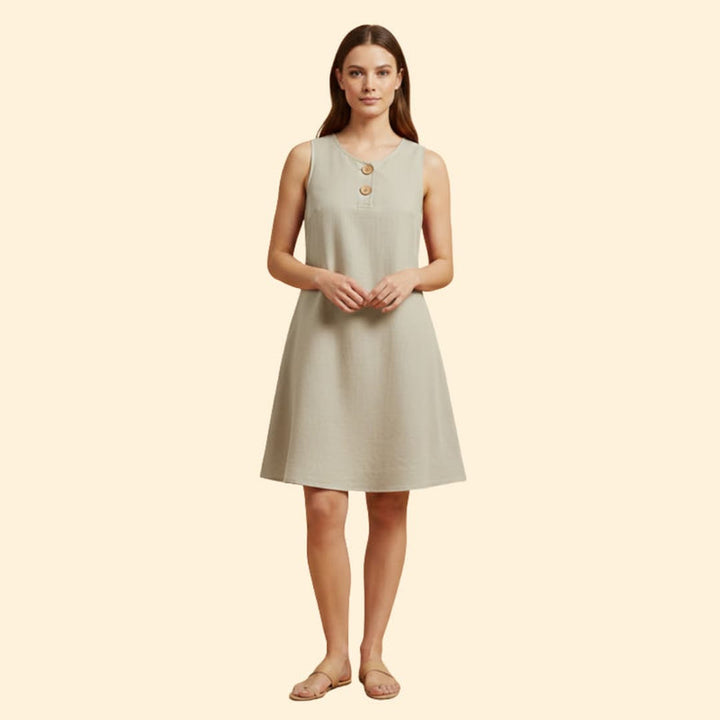 Women’s Short Dress with Flared Hem