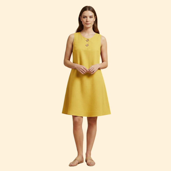 Women’s Short Dress with Flared Hem