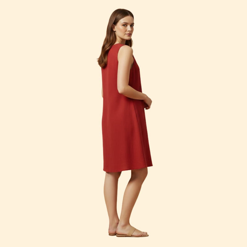 Women’s Short Dress with Flared Hem