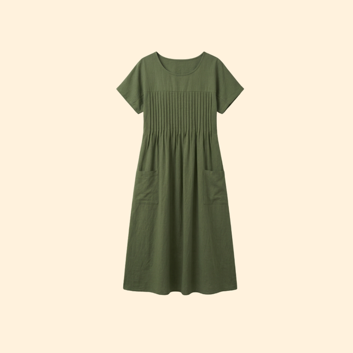 Women’s Short Sleeve Dress with Pockets