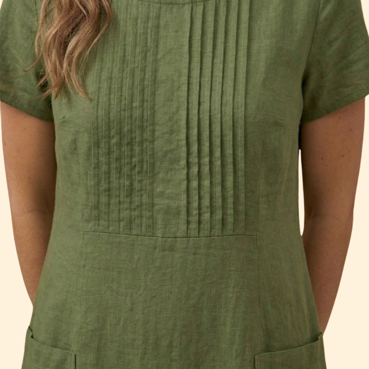Women’s Short Sleeve Dress with Pockets