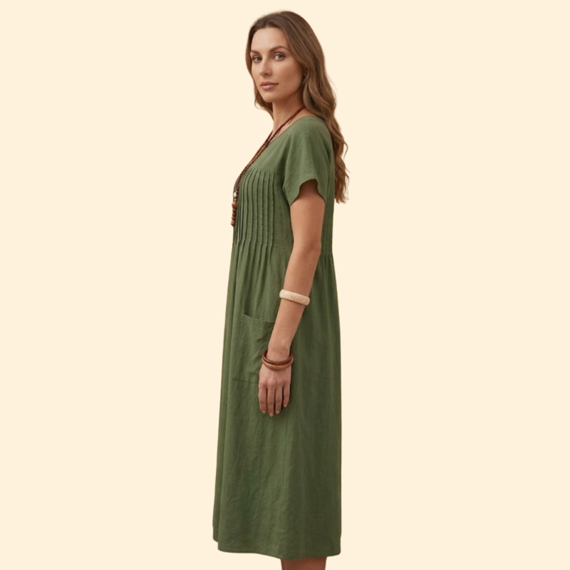 Women’s Short Sleeve Dress with Pockets