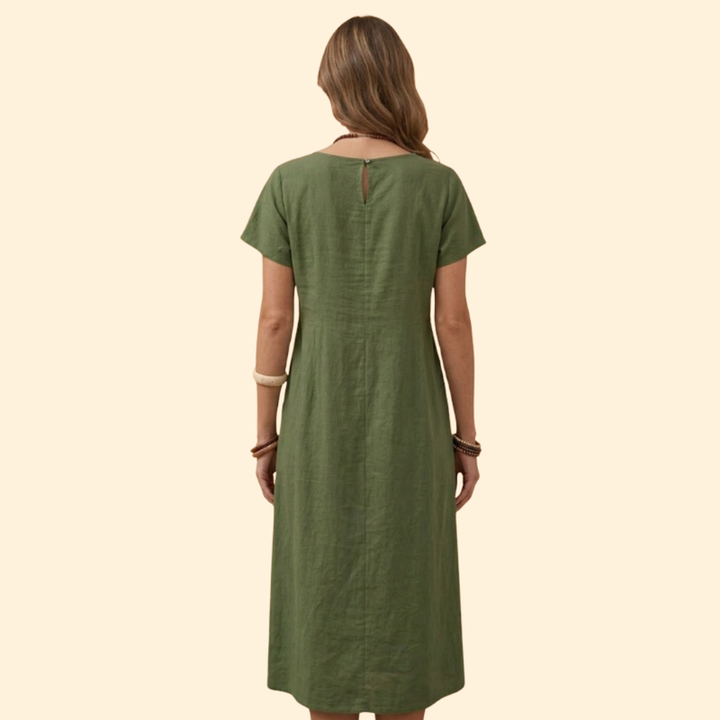 Women’s Short Sleeve Dress with Pockets