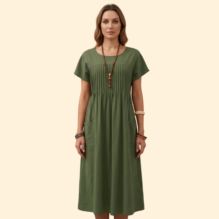 Women’s Short Sleeve Dress with Pockets