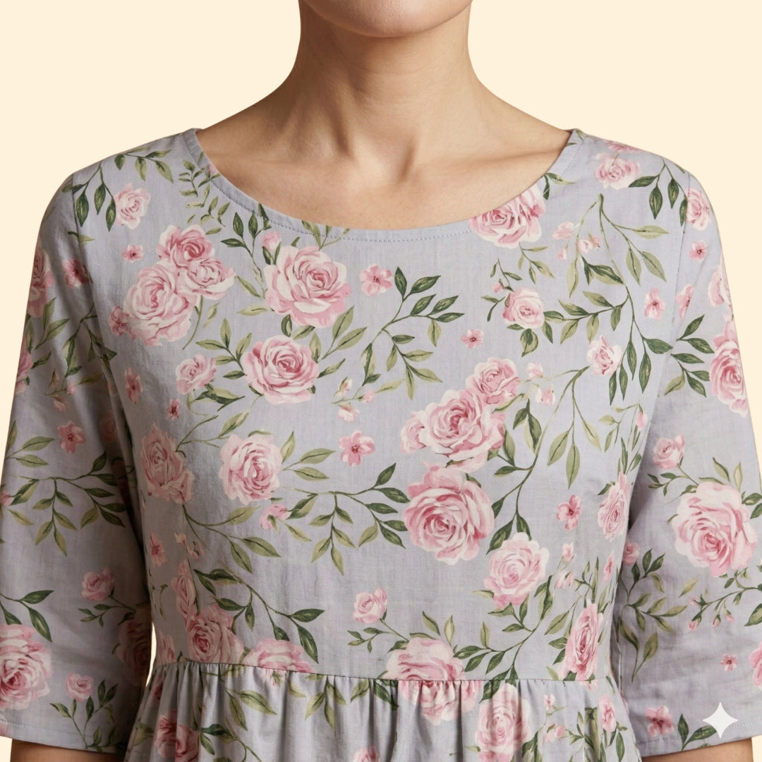 Women’s Short Sleeve Dress with Side Pockets