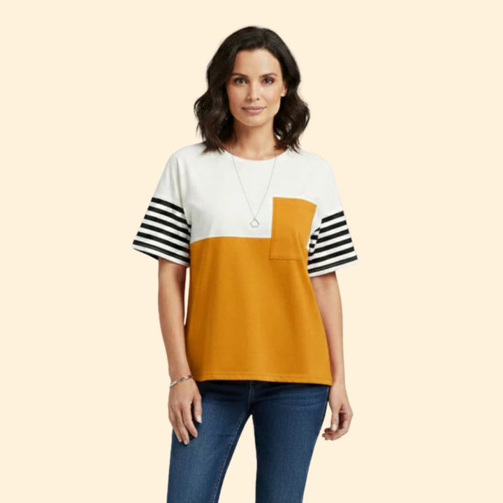 Women’s Short Sleeve T-Shirt with Contrast Color