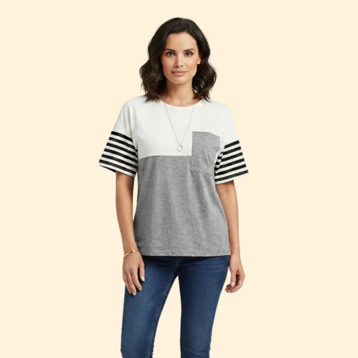Women’s Short Sleeve T-Shirt with Contrast Color