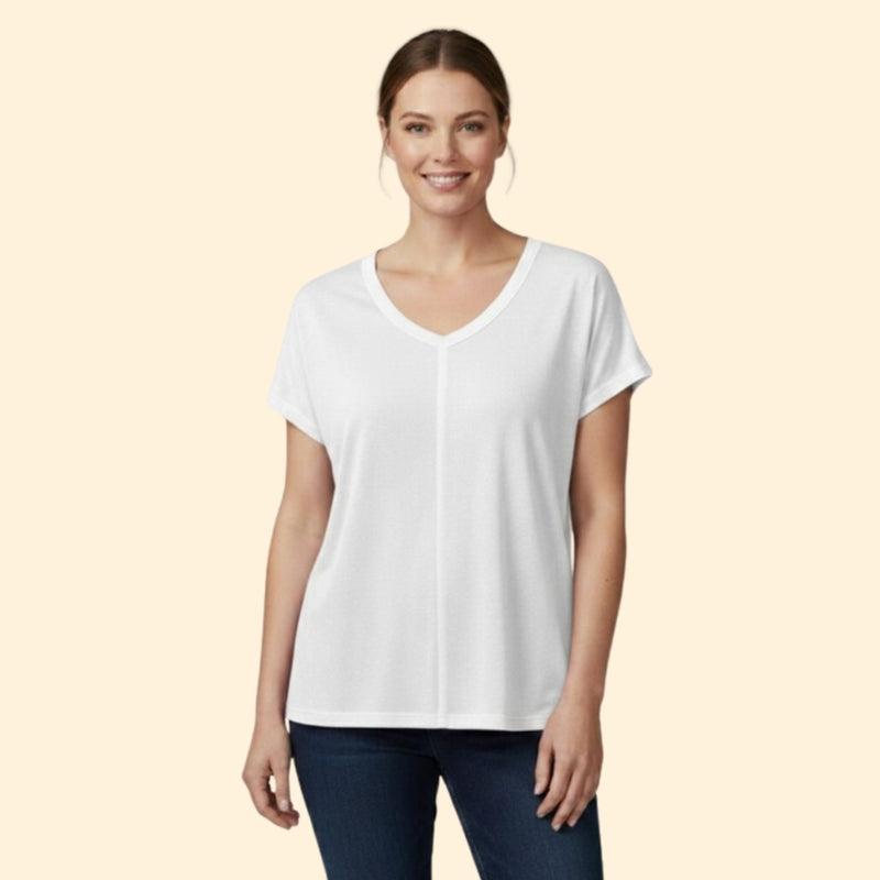 Women’s Short Sleeve T-Shirt with V-Neck