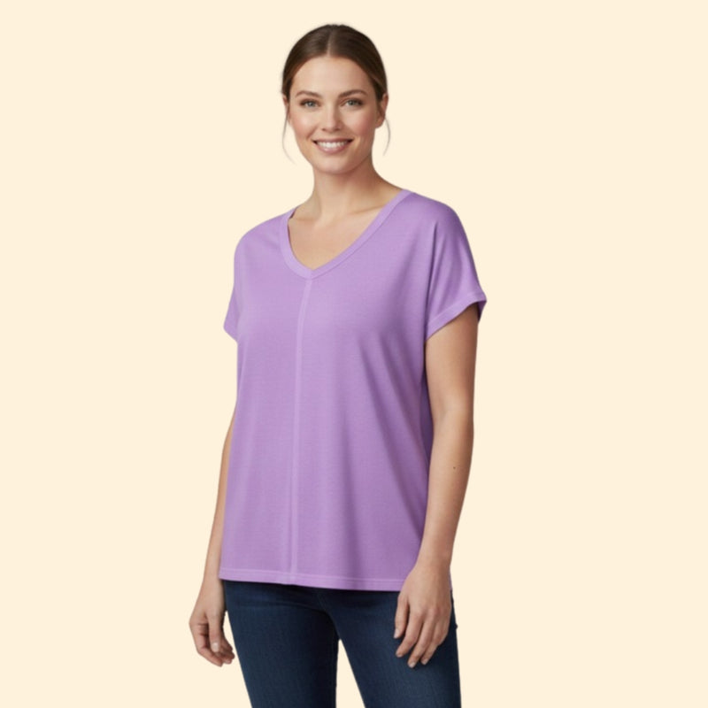 Women’s Short Sleeve T-Shirt with V-Neck