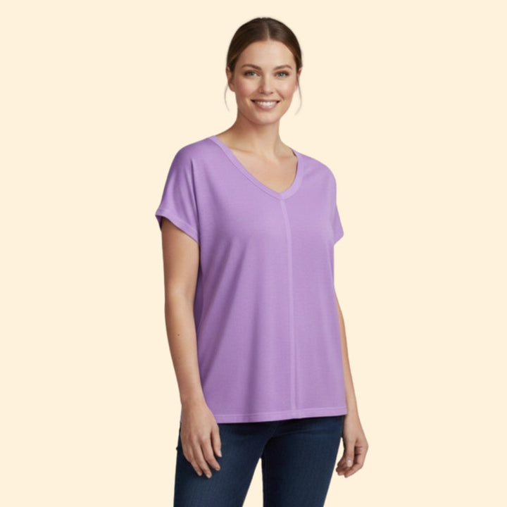 Women’s Short Sleeve T-Shirt with V-Neck