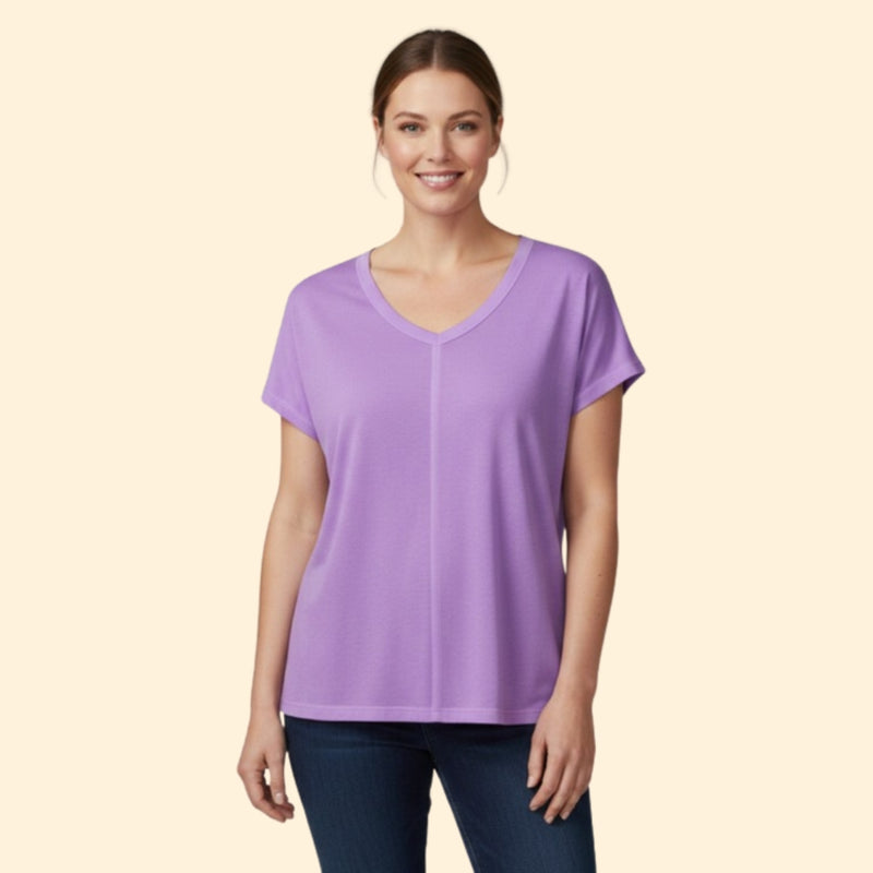 Women’s Short Sleeve T-Shirt with V-Neck