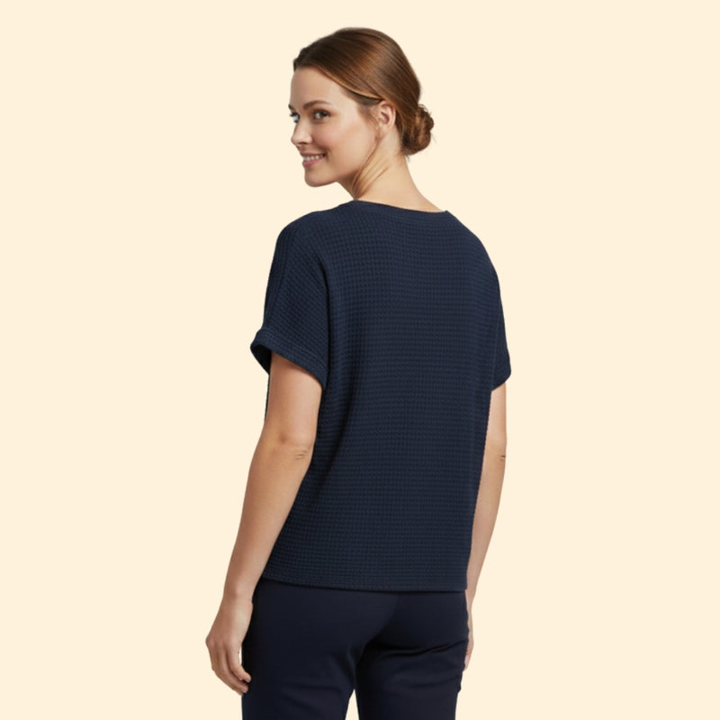 Women’s Short Sleeve T-Shirt with V-Neck and Pocket