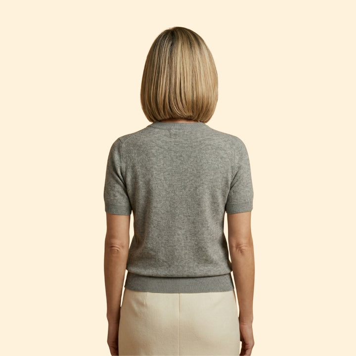 Women's Short Sleeve Top with Crew Neckline