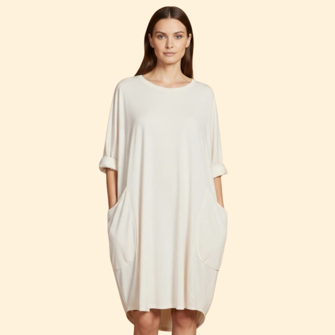 Women's Simple Pocket Detail Dress