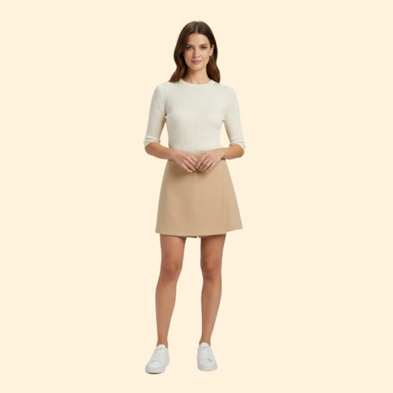 Women’s Skort with Zipper Closure